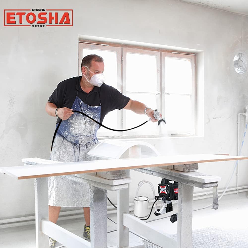 ETOSHA Paint Sprayer,High Efficiency Airless Paint Sprayer 3200PSI Project Painter Power Painting for Home Interior Exterior,DIY Handyman,Fence, Shed, and Garage